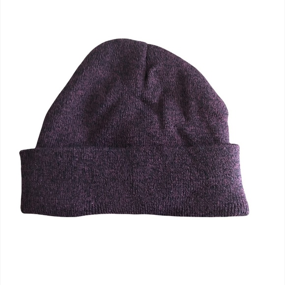 MAOCWEE Beanie Hat Unisex O/S Purple Winter Hat Rib-Knit Stretchy - Picture 3 of 9